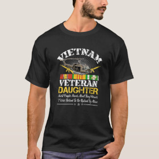 T-shirt Vietnam Vétérinaire Fille - Élevée Par Mon Héros M
