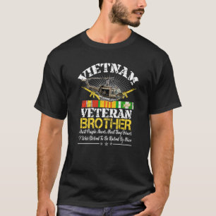 T-shirt Vietnam Vétérinaire Frère Élevé Par Mon Héros Mili