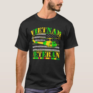 T-shirt Vietnam Vétérinaire UH 1 Huey Helicopter Crew T Sh