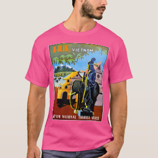 T-shirt Vietnam Vintage Hué Tourisme Publicité Imprimer Ba