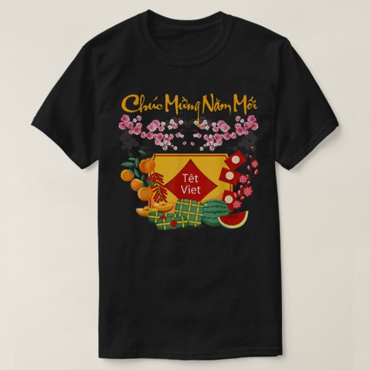 T-shirt Vietnamese Lunar New Year - Tet 2023 Decoration Li (Design devant)