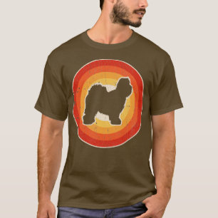 T-shirt Vieux anglais Sheepdog Sunset Retro pour hommes fe