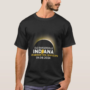 T-shirt Vieux Bargersville Indiana Dans Éclipse Solaire To
