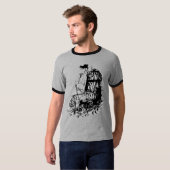 T-shirt vieux bateau par l'encre (de joey) (Devant entier)