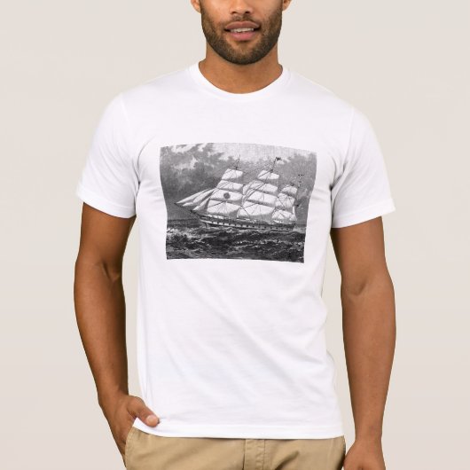 T-shirt Vieux bateaux de navigation (Devant)