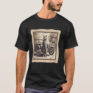 T-shirt Vieux Chat Tom Véhicule Ancien Automobile Voiture