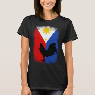 T-shirt Vieux coq de combat philippin Philippines drapeau