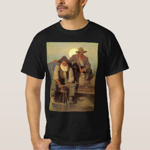T-shirt Vieux Cowboys, The Pay Stage par NC Wyeth