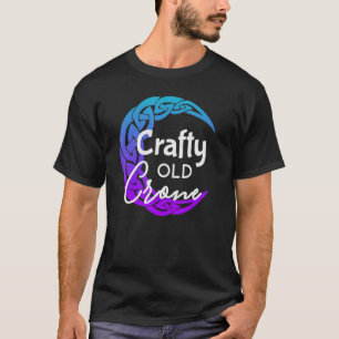 T-shirt Vieux Crone, Sorcière, Wiccan, Conception De Crone