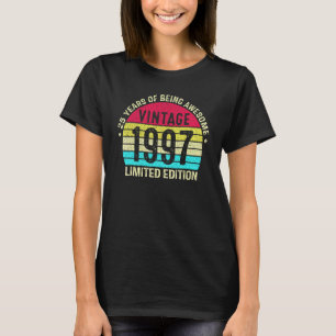 T-shirt Vieux de 25 ans Millésime 1997 25e anniversaire