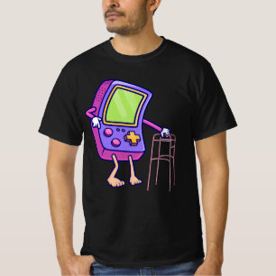 T-shirt Vieux Gamer Retro Mode Vidéo Jeu Gamepad