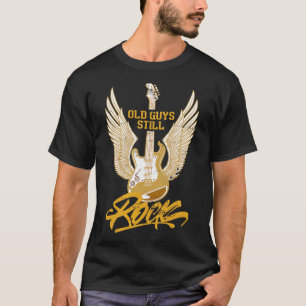 T-shirt Vieux gars encore Rock Baid Retro Bass Guitare