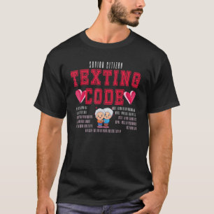 T-shirt Vieux gens Grand-mère Grand-père Code de Textes Se