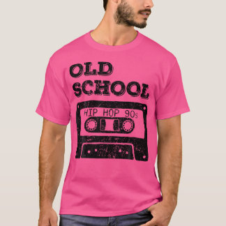 T-shirt Vieux Hip hop de l'école Cassette Tape rap Amateur