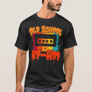 T-shirt Vieux Hip hop de l'école Chemise 80s 90s Retro Cas