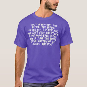 T-shirt Vieux Hip hop de l'école Rap Lyric