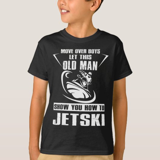 T-shirt Vieux Homme Comment Jetski Cool Funny Jet-ski Jet (Devant)