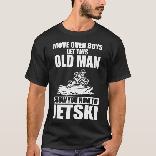 T-shirt Vieux Homme Comment Jetski Cool Funny Jet-ski Jet (Devant)