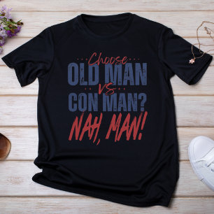 T-shirt Vieux Homme contre Homme Con ? Non, mec !