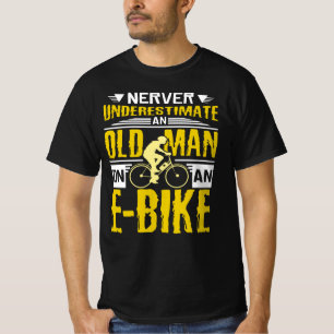 T-shirt Vieux Homme en E-bike