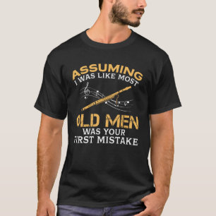 T-shirt Vieux hommes drôles qui aime le basson