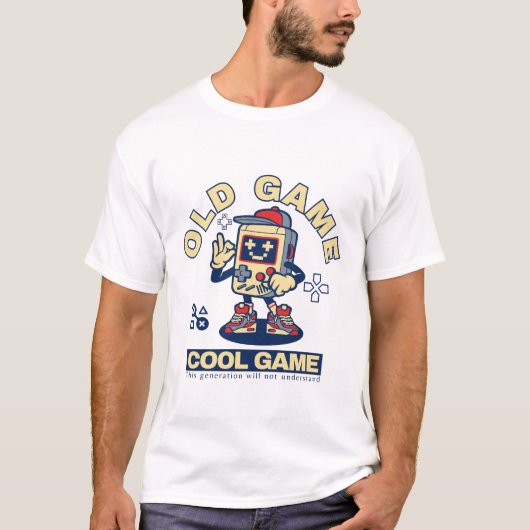 T-shirt Vieux jeu cool (Devant)