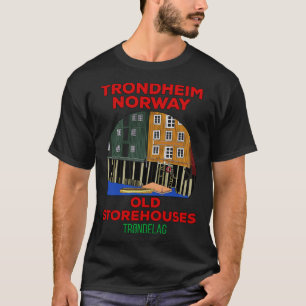 T-shirt Vieux magasins Trondheim Norvège