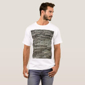 T-shirt Vieux mur de briques : Texture dénudée (Devant entier)