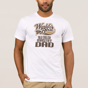 T-shirt Vieux papa anglais de mastiff (mondes meilleurs)