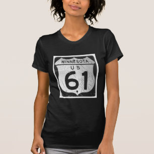 T-shirt Vieux signe de la route 61