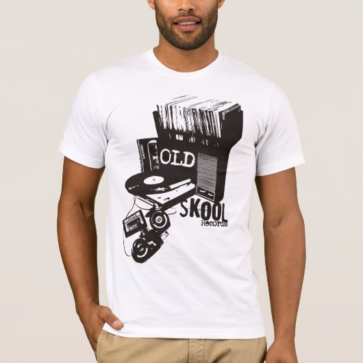 T-shirt Vieux Skool détruit par cru (Devant)