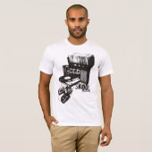 T-shirt Vieux Skool détruit par cru (Devant entier)