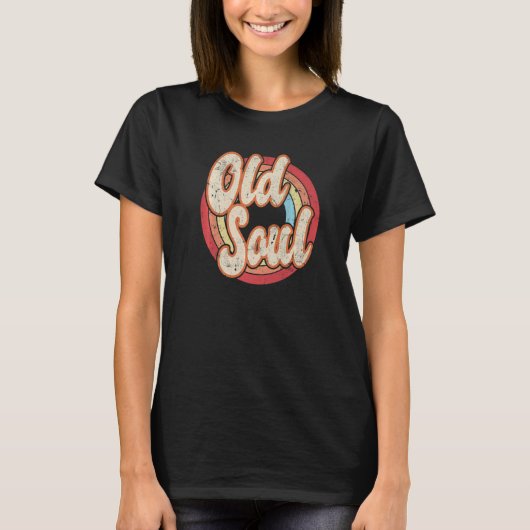 T-shirt Vieux Soul Vintage Distressed Cool rétro (Devant)