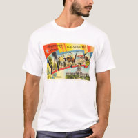 Vieux souvenir de Vintage voyage de Galveston le