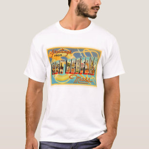T-shirt Vieux souvenir de voyage de New Bedford le