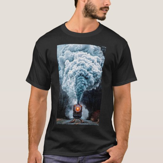 T-shirt vieux train à vapeur (Devant)