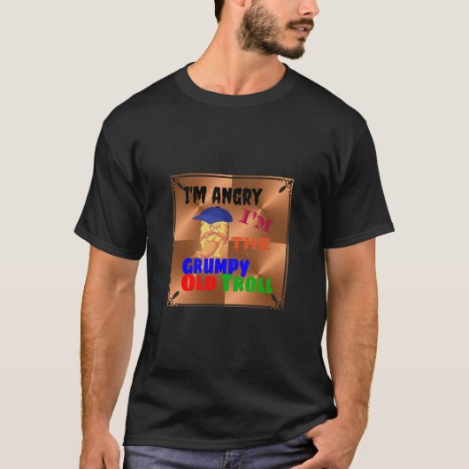 T-shirt vieux troll grumpy classique essantial t shir (Devant)