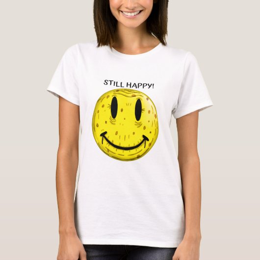 T-SHIRT VIEUX VISAGE HEUREUX. ANCIEN MAIS ENCORE HEUREUX (Devant)