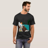 T-shirt View of a Greek island boy (Devant entier)