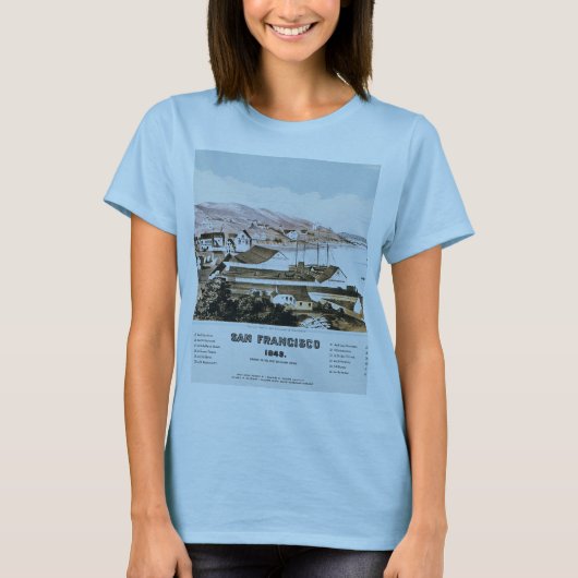 T-shirt View Of San Francisco, 1849 (Devant)