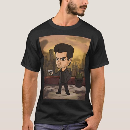 T-shirt Vigilante Chibi Noir (Devant)