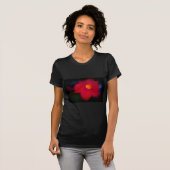 T-shirt Vigne à fleurs rouges (Devant entier)