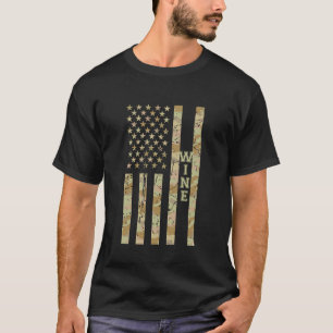 T-shirt Vigneron Wine Enthusiast Désert Camo en détresse A