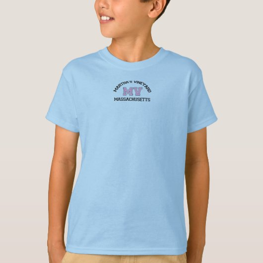 T-shirt Vignoble de Martha "Varsity" Design. (Devant)