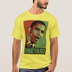 T-shirt Vignoble d'Obama (avec de slogan le dos dessus)