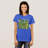 T-shirt Vignobles avec vue sur Auvers par Vincent van Gogh (Devant entier)