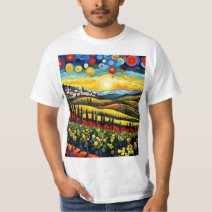 T-shirt Vignobles en Toscane 1