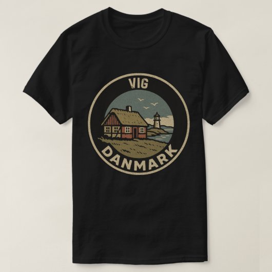 T-shirt Vigueur, Danemark Danmark (Design devant)