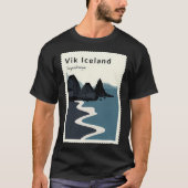 T-shirt Vik Reynisfjara Plage de sable noir Islande (Devant)