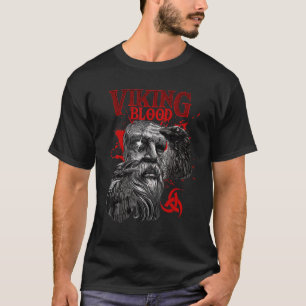 T-shirt Viking Blood Odin Et La Culture Raven Des Vikings